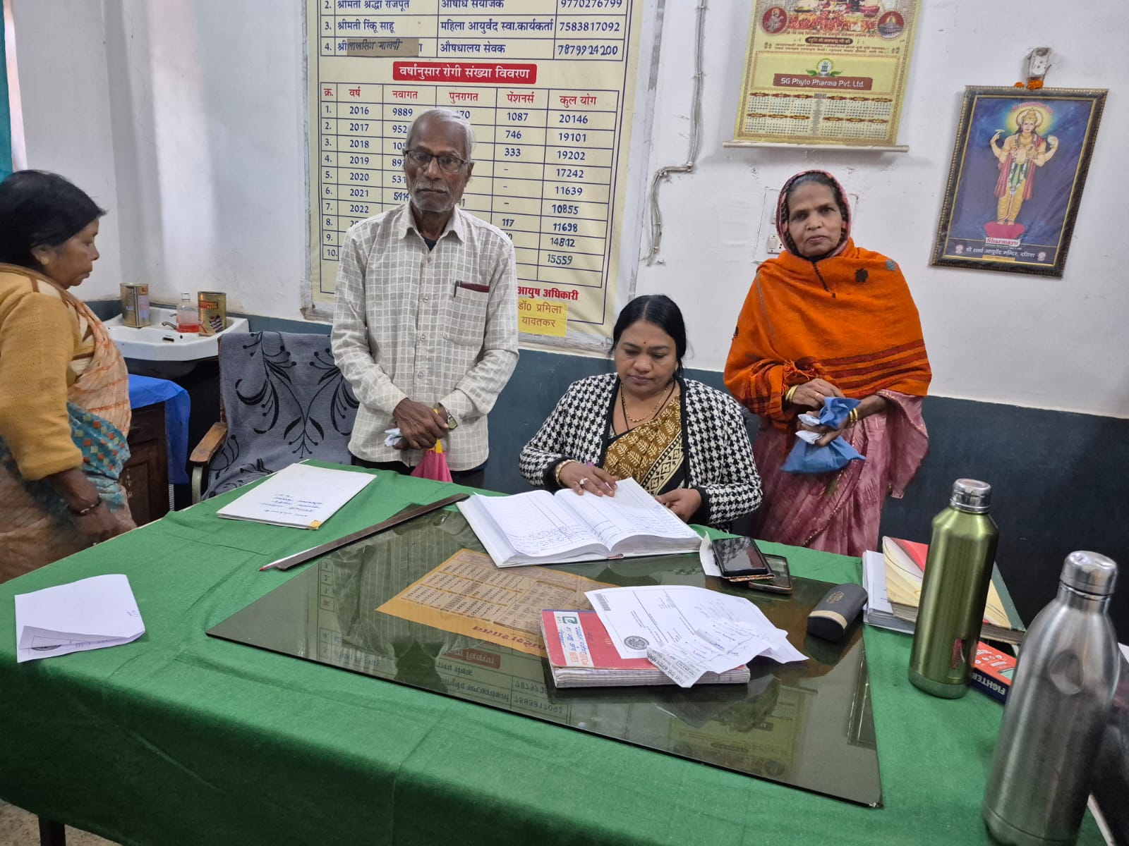 आयुष विंग पंचकर्म सेंटर एवं औषधालय का आकस्मिक निरीक्षण