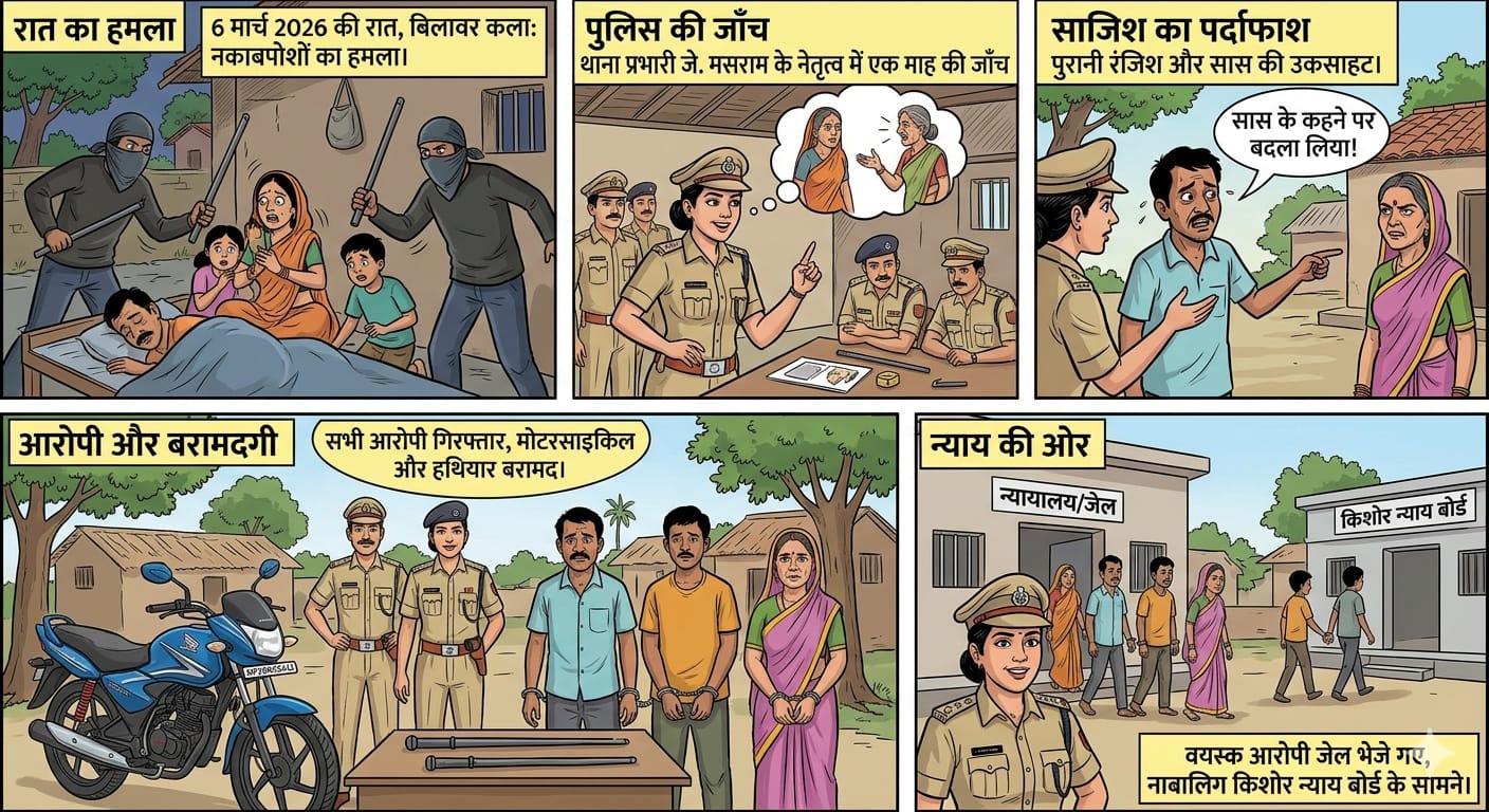 हमला करने वाले नकाबपोश गिरफ्तार, पुरानी रंजिश बनी हमले की वजह