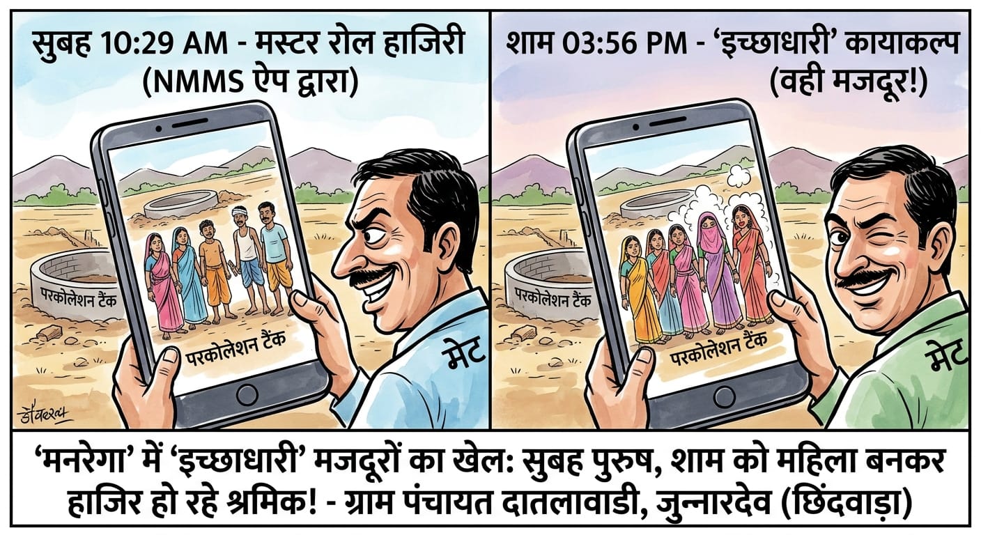 सुबह पुरुष, शाम को महिला बनकर हाजिर हो रहे श्रमिक!