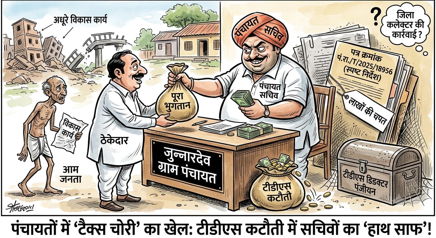 जुन्नारदेव की ग्राम पंचायतों में टीडीएस कटौती में खेल
